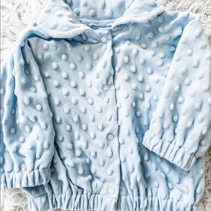 Blue Puffy Polkadot Jacket 12-18M.